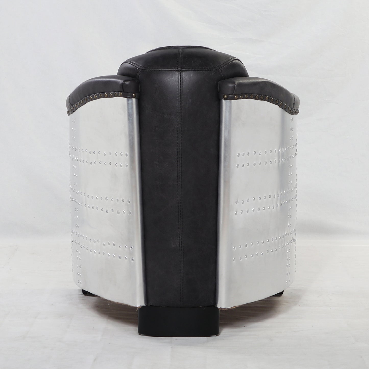 Aviator Tub Chair | Antique Slate (Leather Inner Arm)