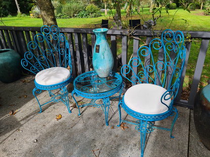 French Iron Peacock | Table & 2 Chairs