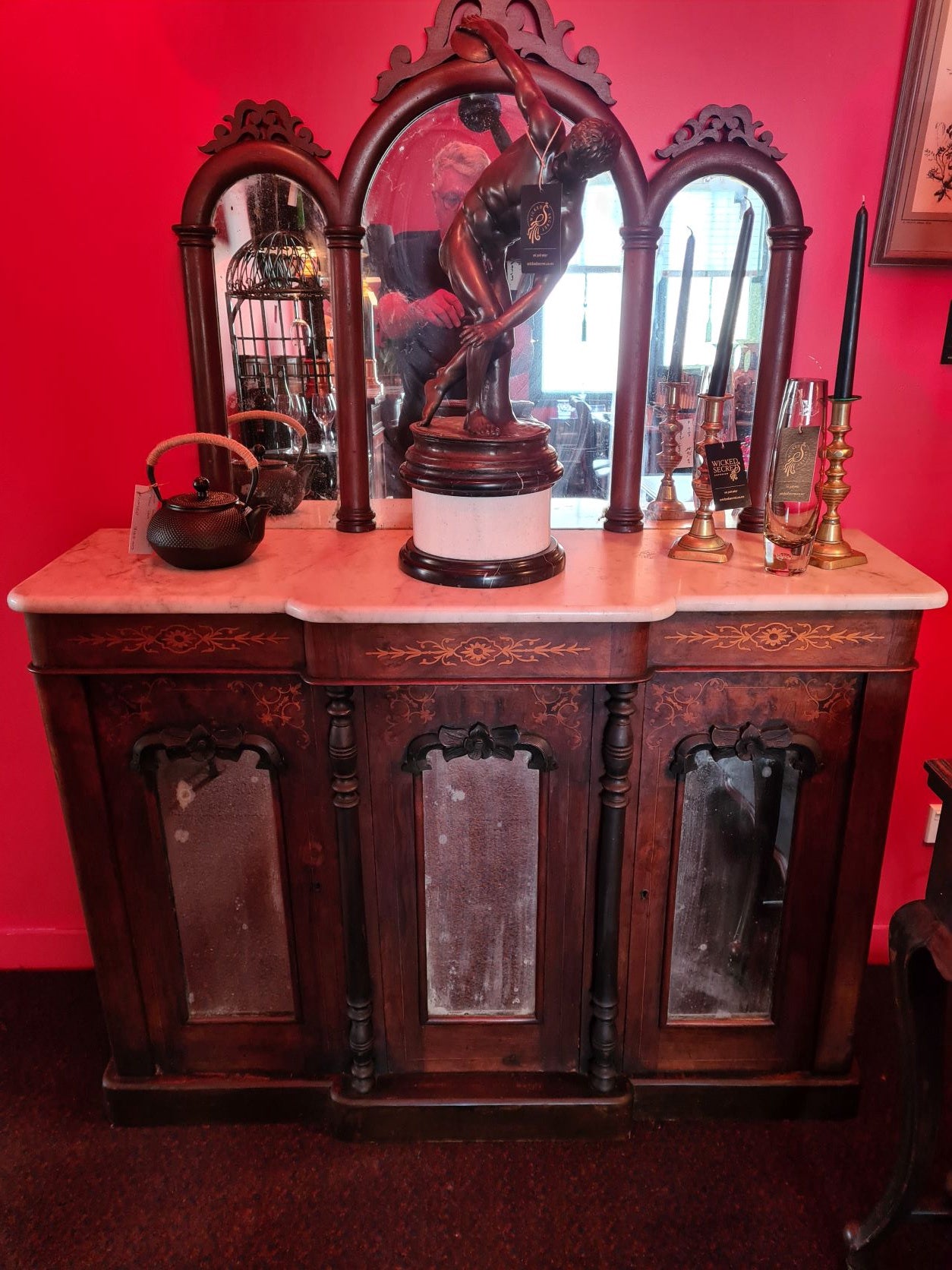 Victorian Marble top Chiffonier