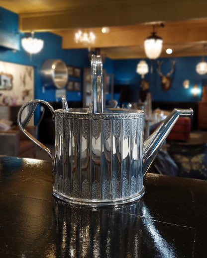 Silver Plate Victorian Watering Can | Teapot