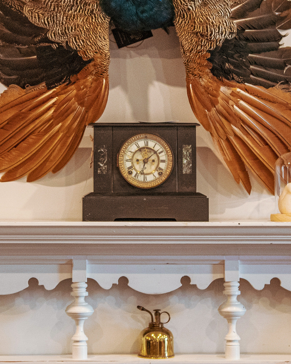 Antique Slate & Marble Clock